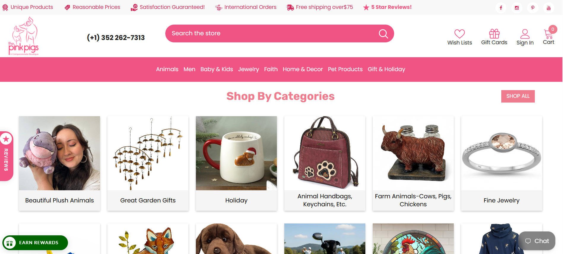 The Pink Pigs storefront